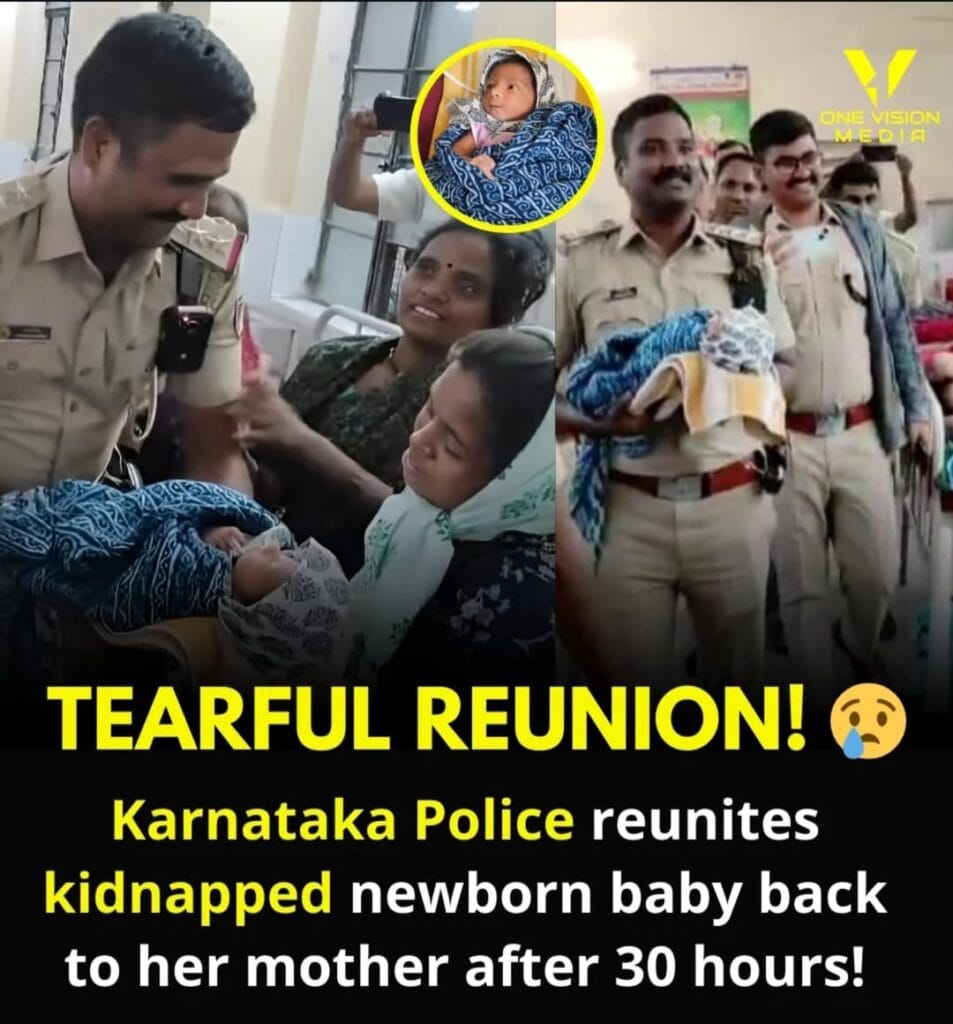 Tearful Reunion: Karnataka Police Reunites Kidnapped Newborn