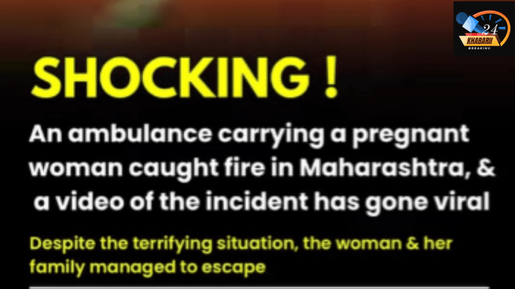 SHOCKING INCIDENT: Ambulance Carrying Pregnant Woman Catches Fire