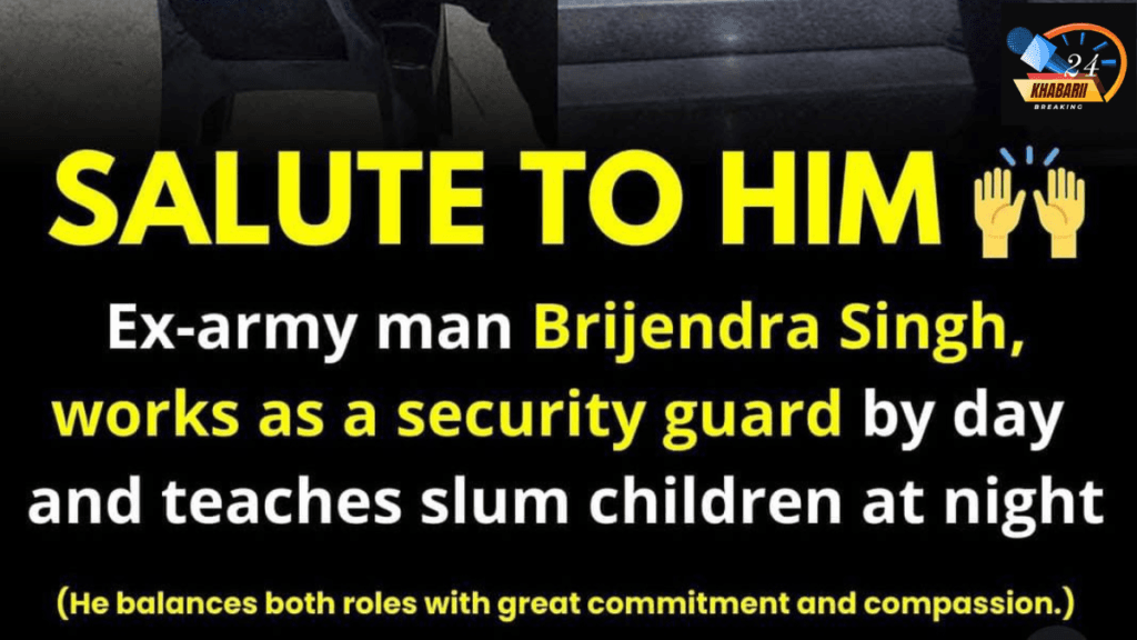 Salute to Him: Ex-Army Man Brijendra Singh